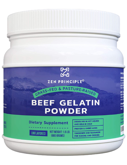 Gelatin Powder for Healthy Hair, Skin, Joints & Nails. Paleo and Keto Friendly Cooking and Baking.