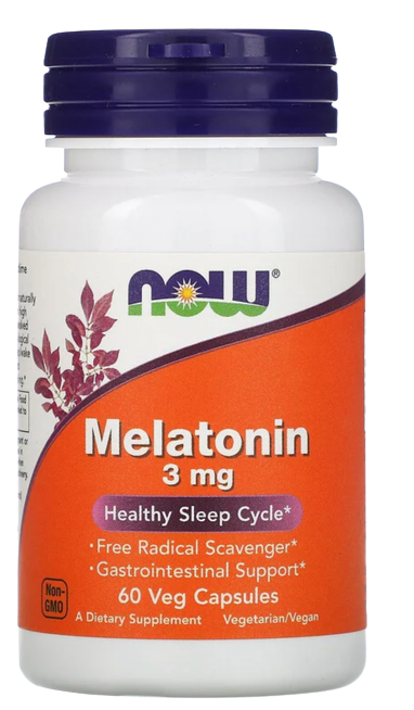 Melatonin, 3 mg, 60 Veg Capsules