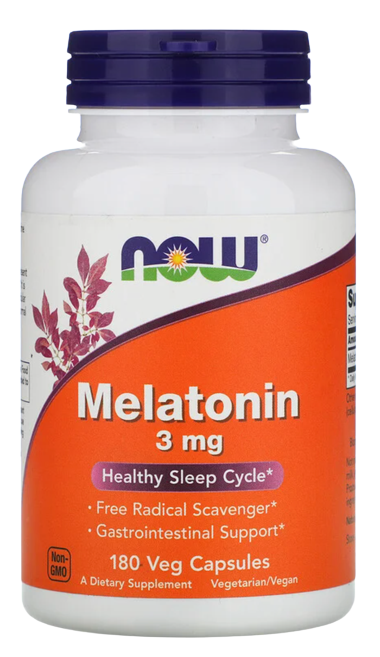 Melatonin, 3 mg, 180 Veg Capsules