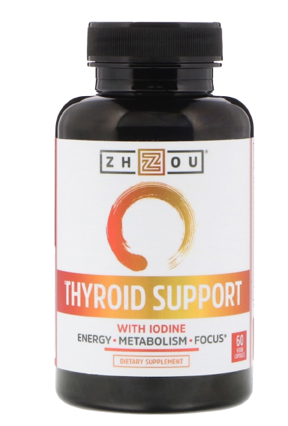 Zhou Nutrition, Thyroid Support with Iodine, 60 Veggie Capsules