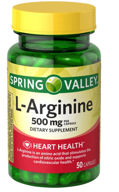 L-Arginine Capsules, 500 mg, 50 Ct