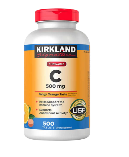 Kirkland Signature Chewable Vitamin C 500 mg