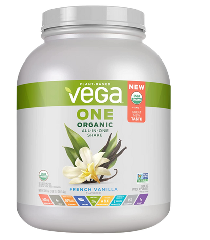 Vega Organic All-in-One Vegan Protein Powder French Vanilla (43 Servings)