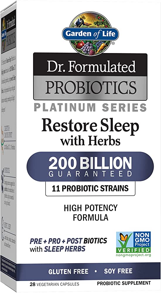 Garden of Life Dr. Formulated Probiotics Platinum Series Restore Sleep with Herbs