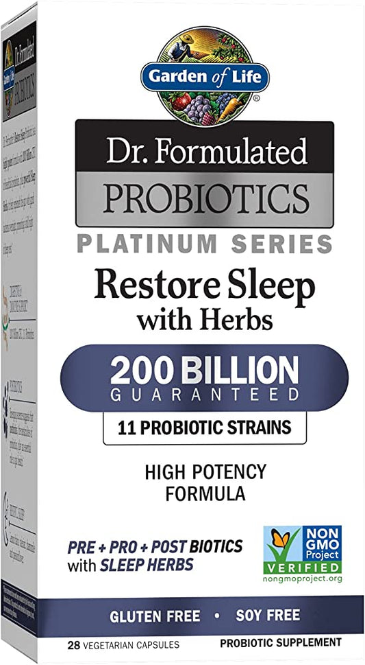 Garden of Life Dr. Formulated Probiotics Platinum Series Restore Sleep with Herbs